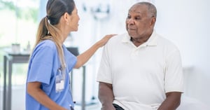 Black man at a doctor appointment