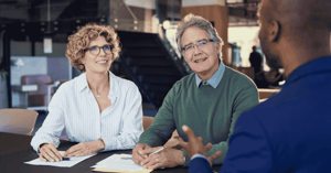 Couple getting financial counsel