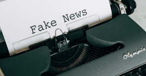 Fake news on a typewriter