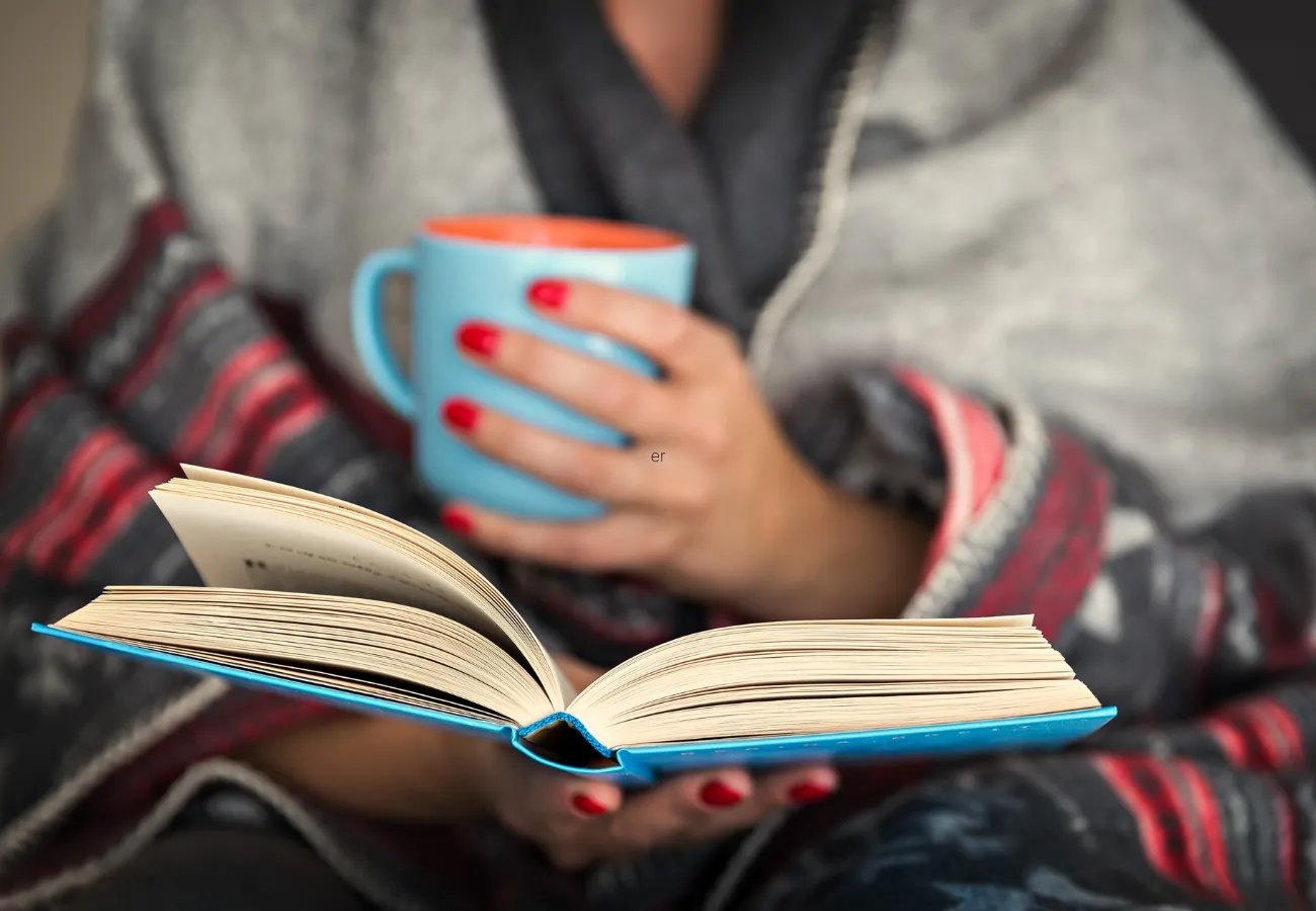 reading a good book