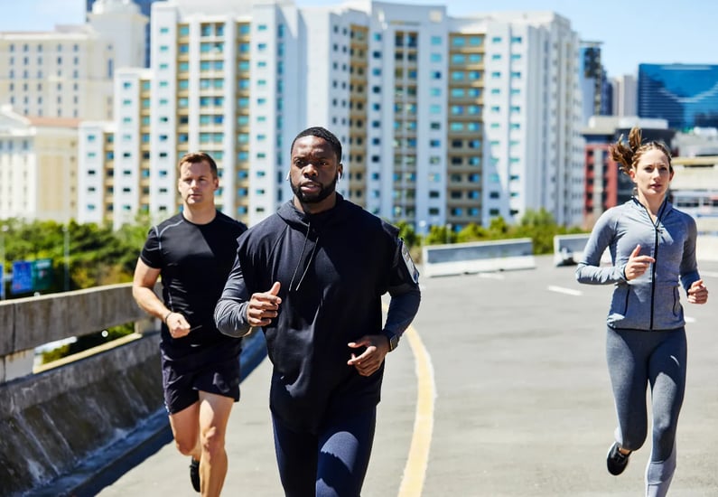 fitness routine with friends