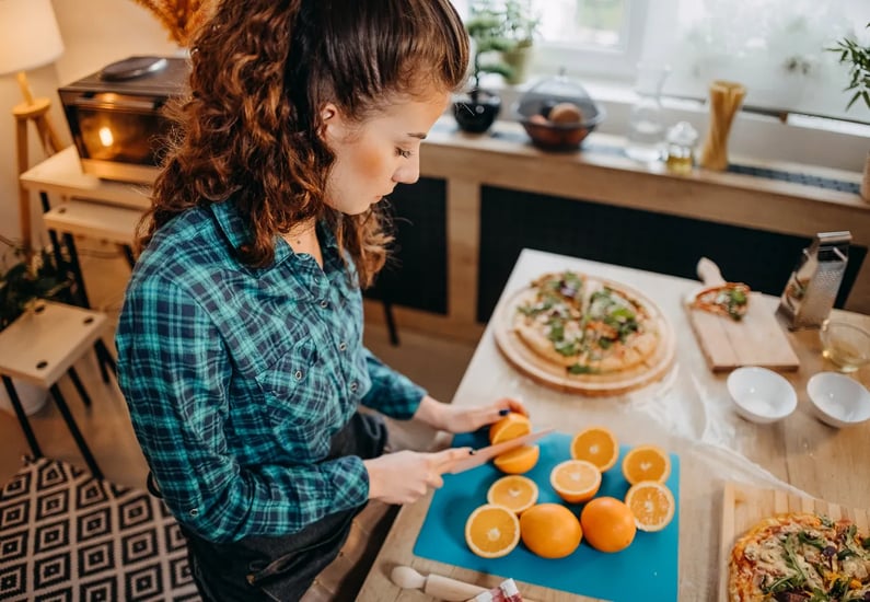 healthy meal preparation  