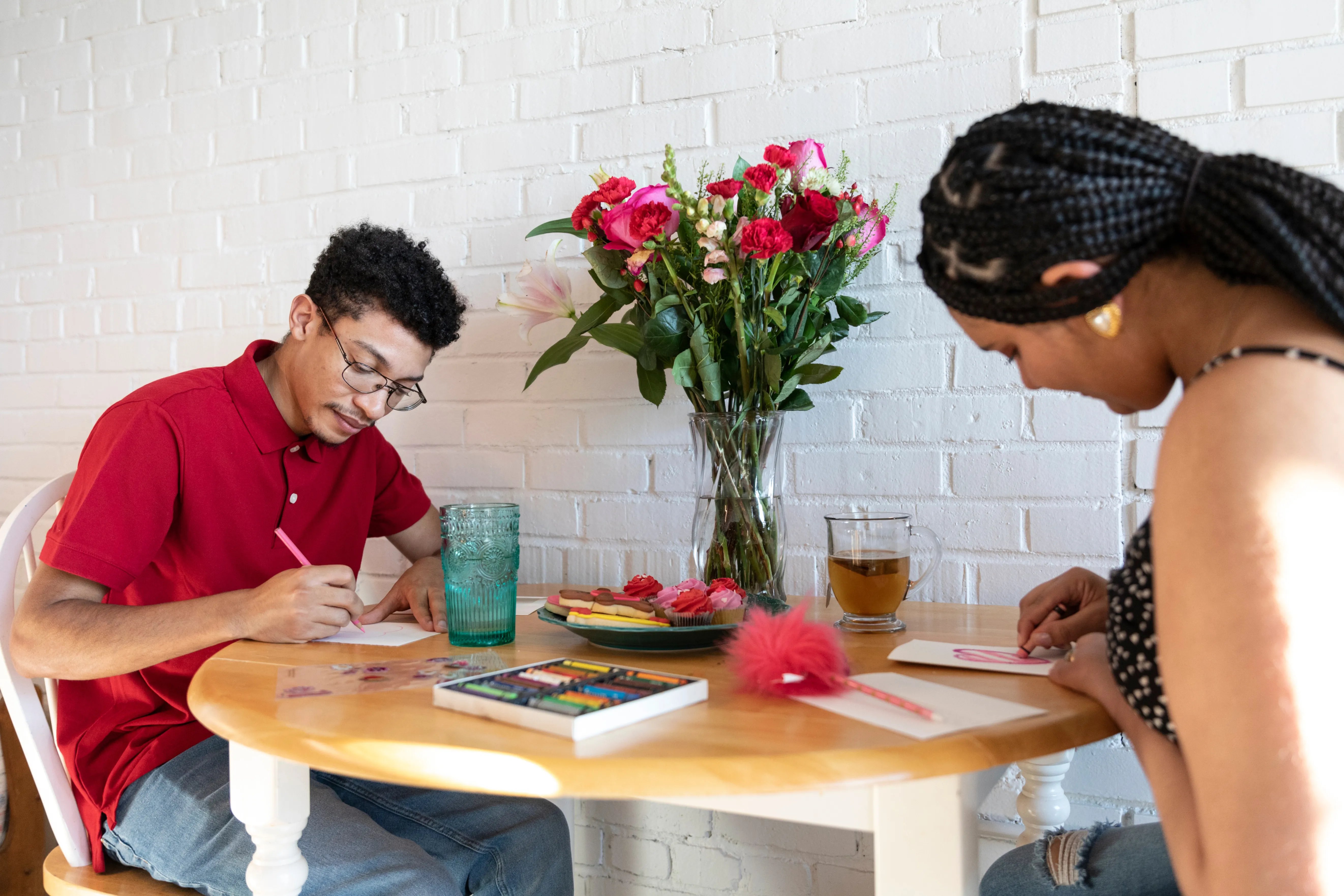couple writing love letters