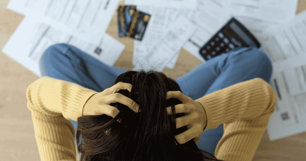 Woman stressed out