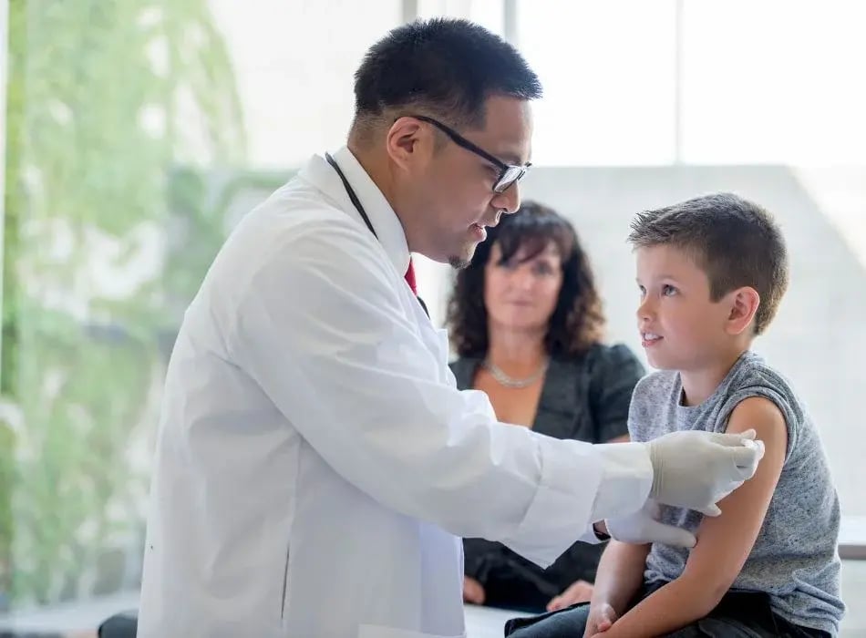 doctor with child